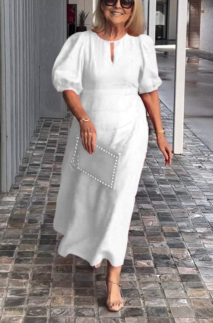 Frankie - Rochie Lejeră cu Mâneci Baloane Chic