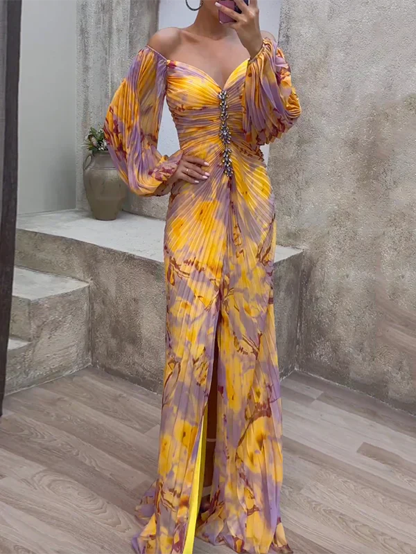 Fabienne | Rochie elegantă colorată