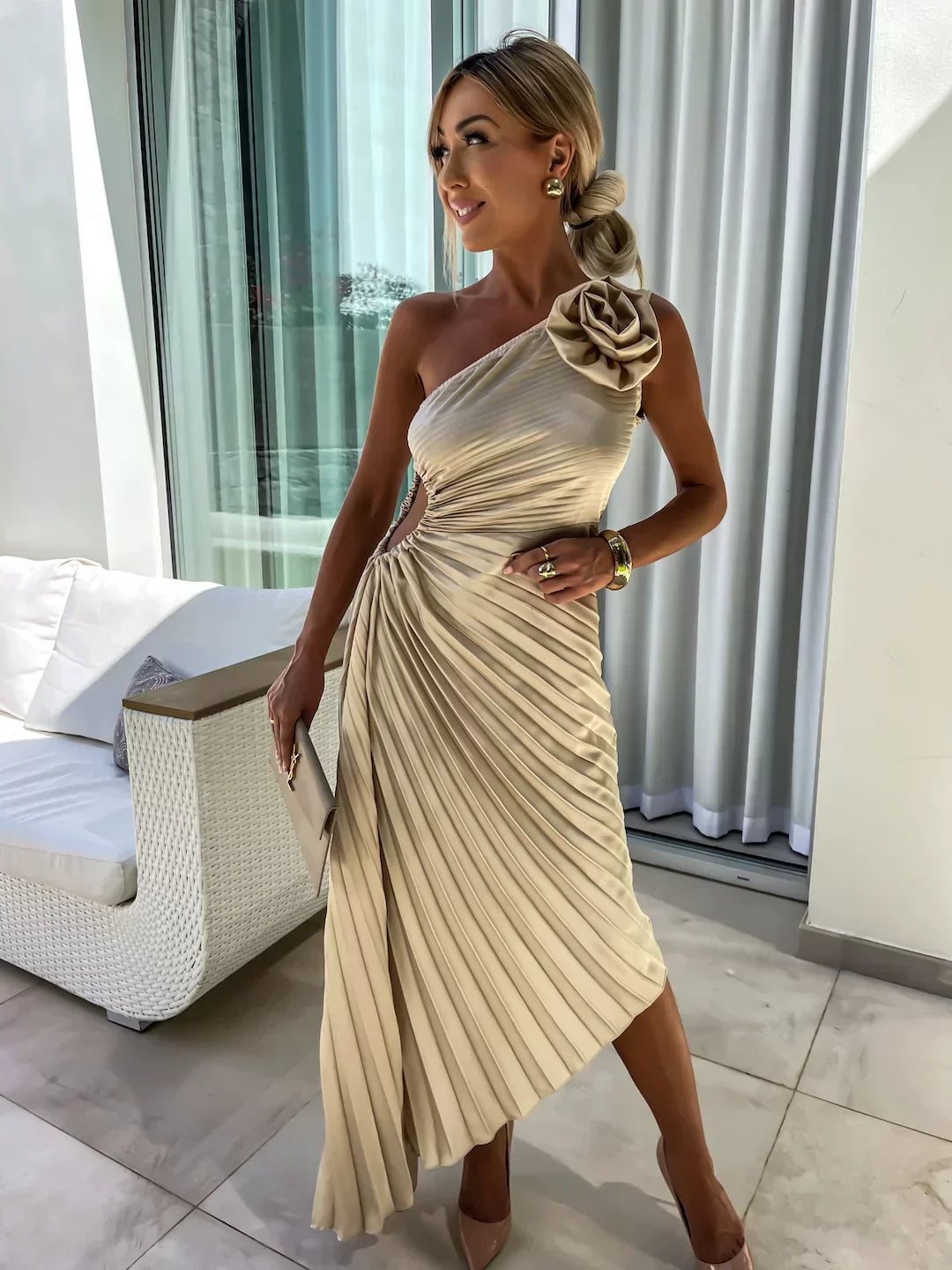 Camila | Rochie Romantică cu Flori