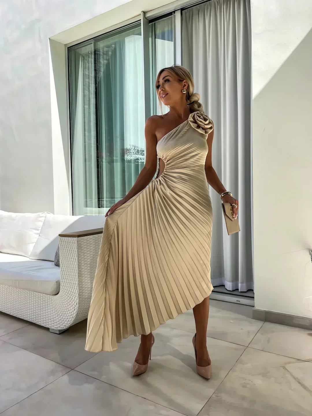 Camila | Rochie Romantică cu Flori