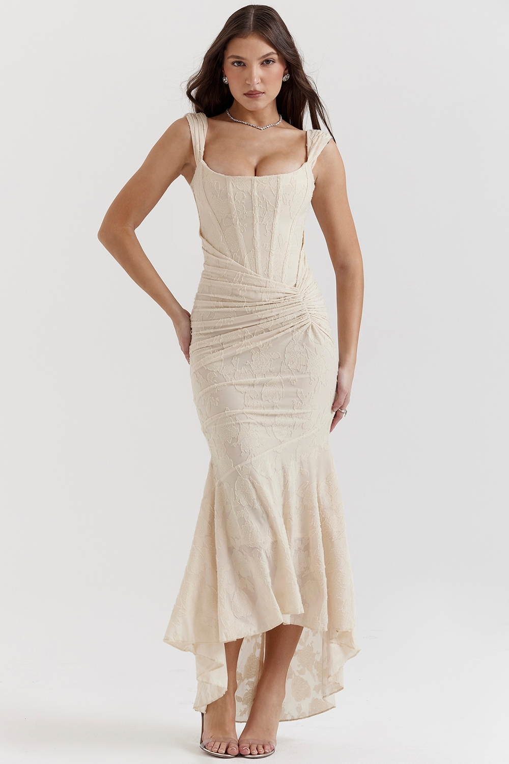 Carisia – Rochie de Damă Maxi Elegantă cu Dantelă