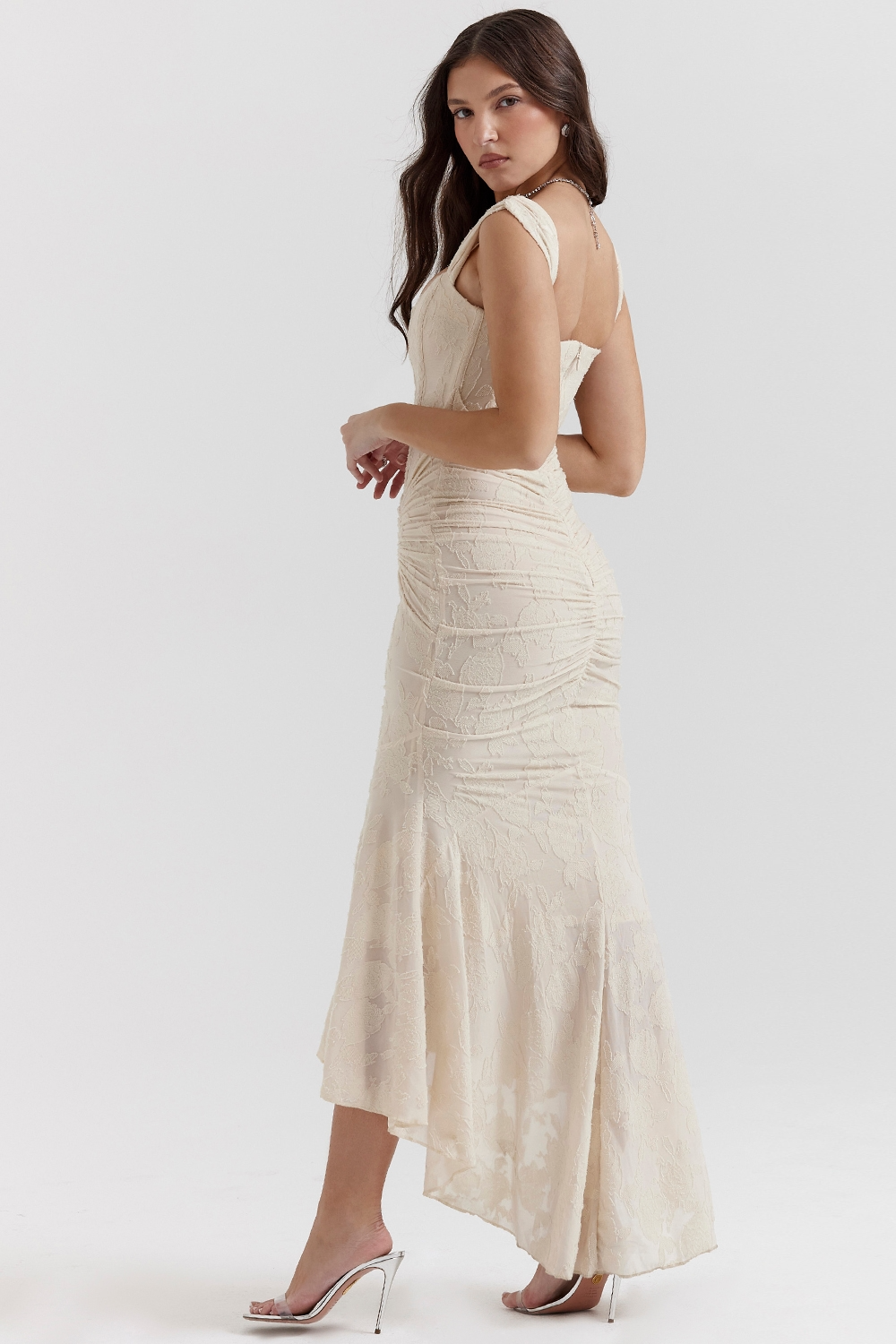 Carisia – Rochie de Damă Maxi Elegantă cu Dantelă