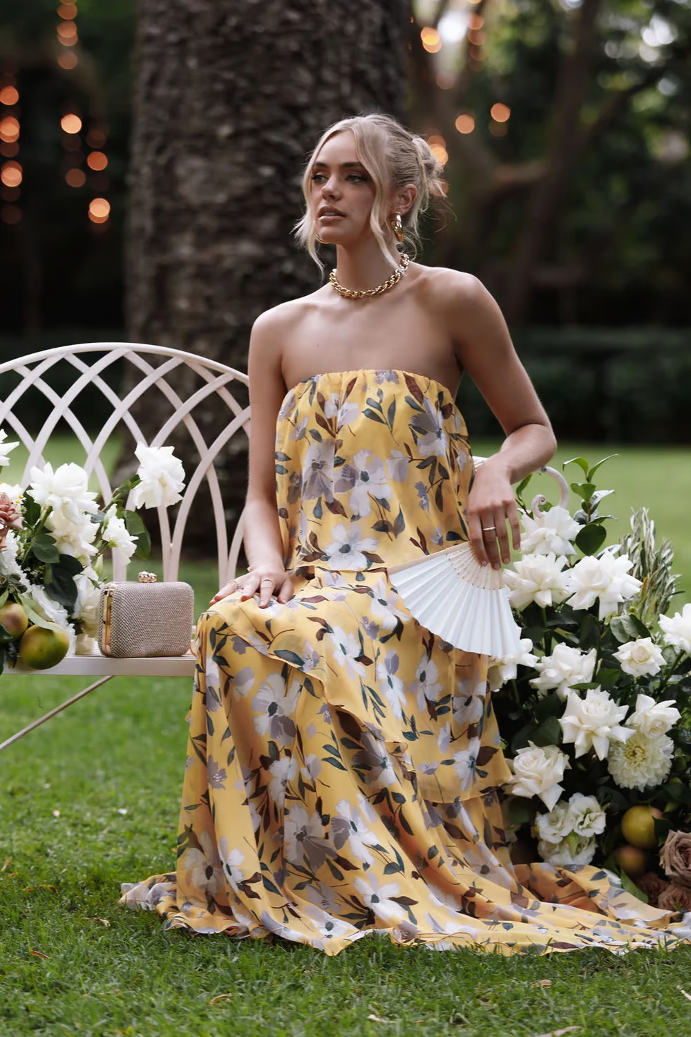 Imara - Rochie fără bretele cu vibrații de vară fără efort