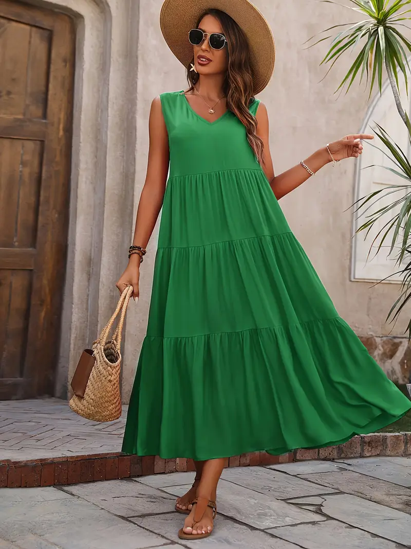 Lone - Rochie Casual cu Croială Largă și Volan
