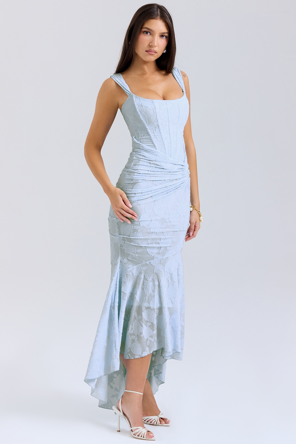 Carisia – Rochie de Damă Maxi Elegantă cu Dantelă