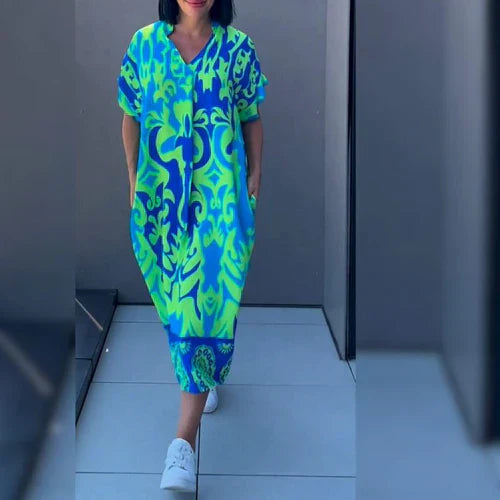 Gabriella – Rochie Florală Care Flatează Silueta