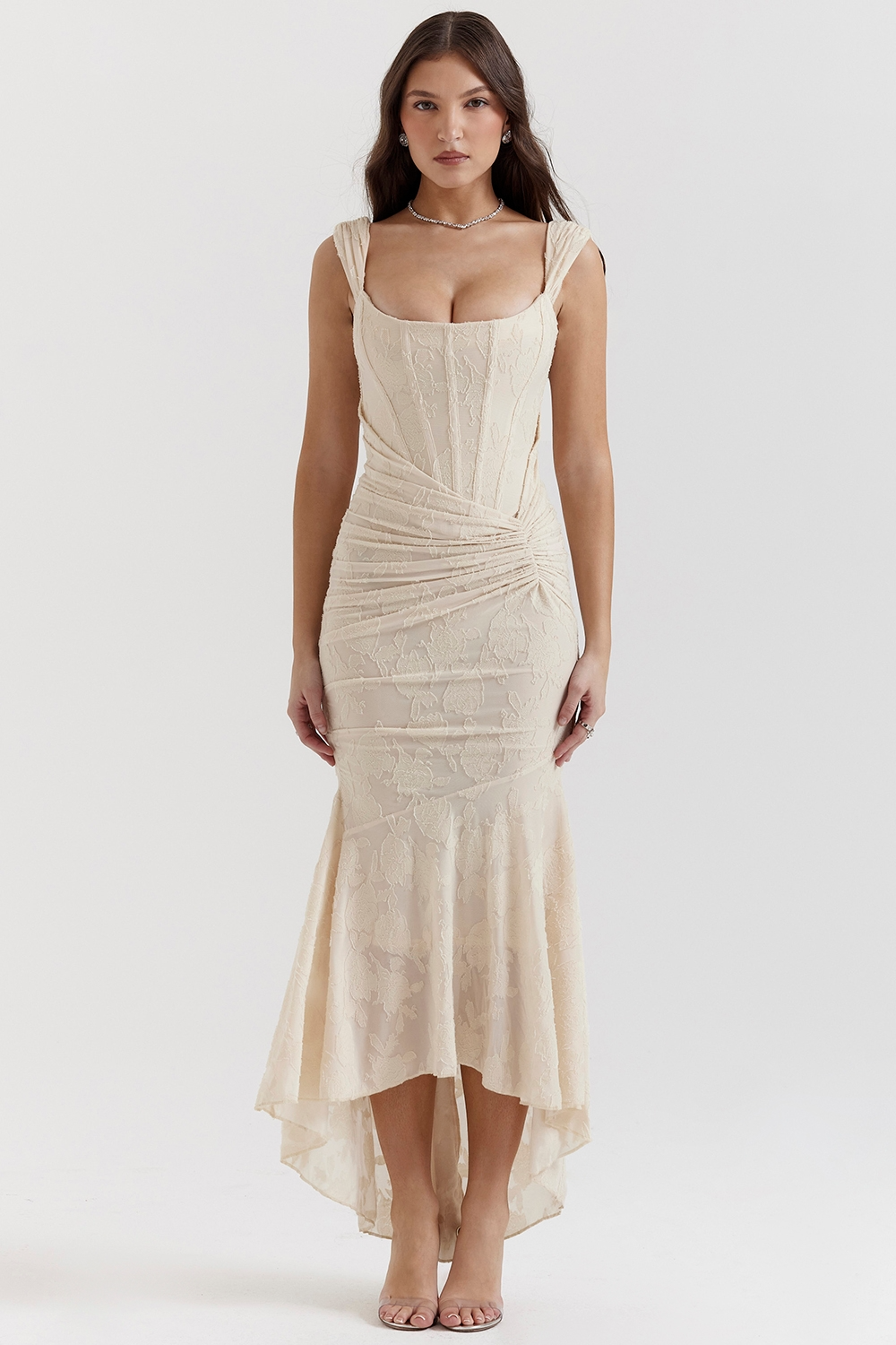 Carisia – Rochie de Damă Maxi Elegantă cu Dantelă
