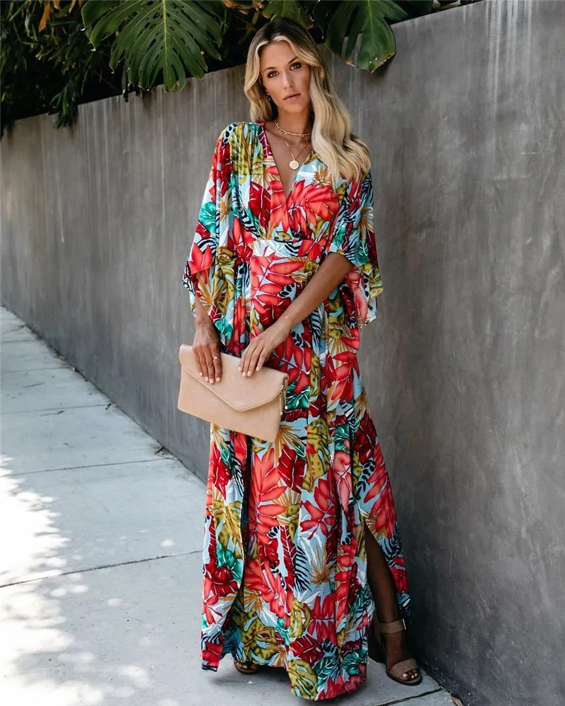 Juniper - Rochie Maxi Kimono Boho Breeze