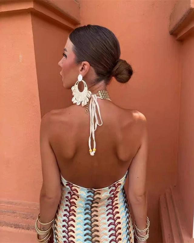 Charlotte - Rochie Tunică Croșetată Boho pentru Plajă