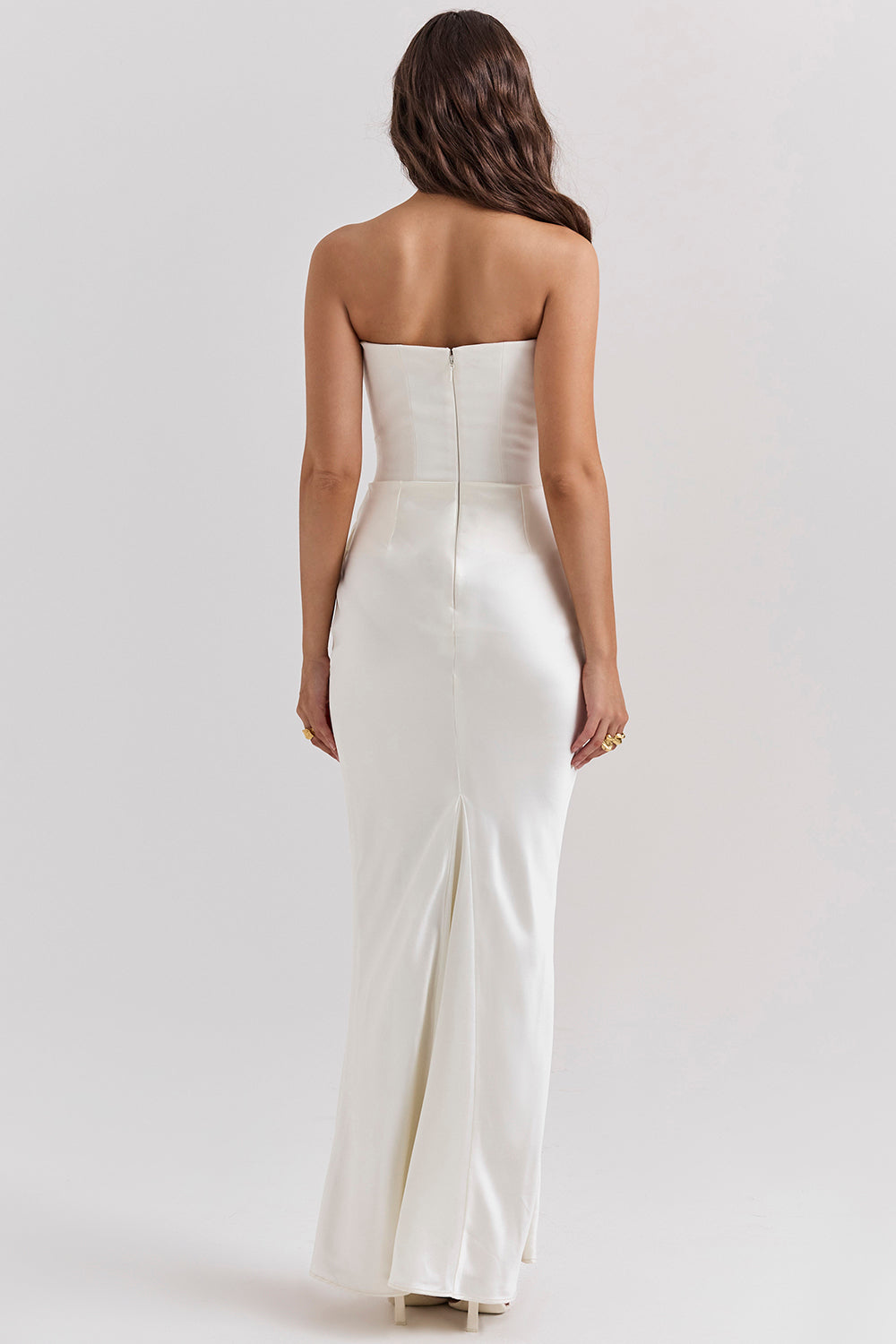 Cassia – Rochie Maxi Elegantă de Damă cu Corset și Satin