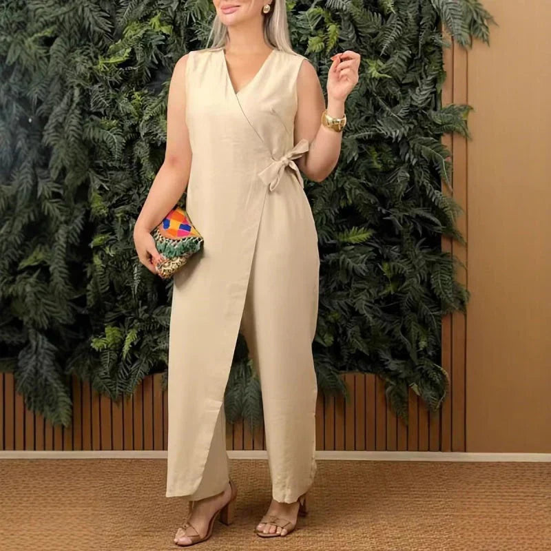 Inès | Salopetă elegantă cu decolteu în V