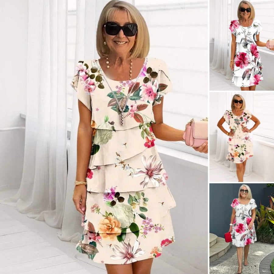 Lyra - Rochie Elegantă Florală Grațioasă