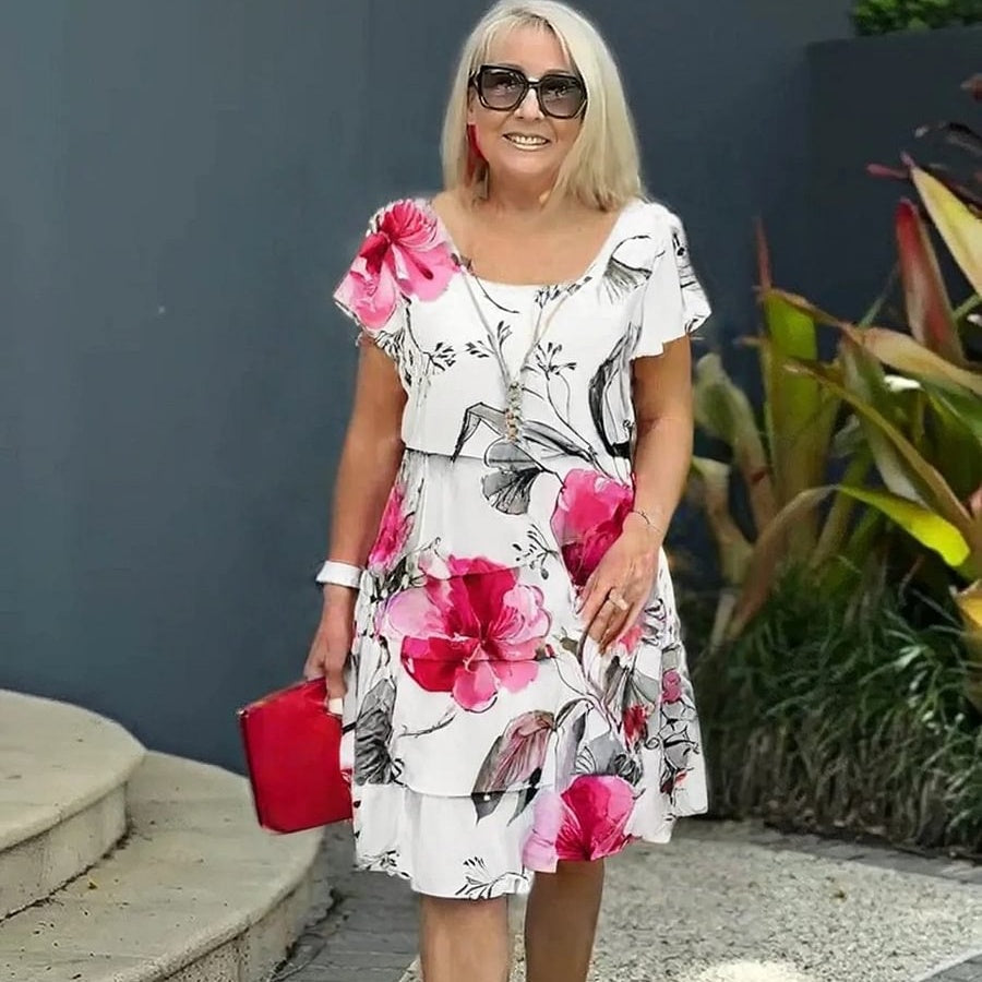 Lyra - Rochie Elegantă Florală Grațioasă